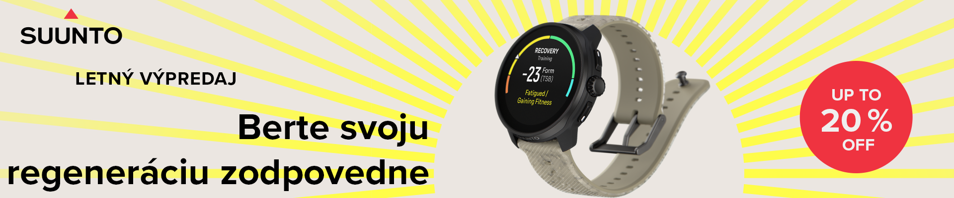 Letná zľava 25 Suunto Race